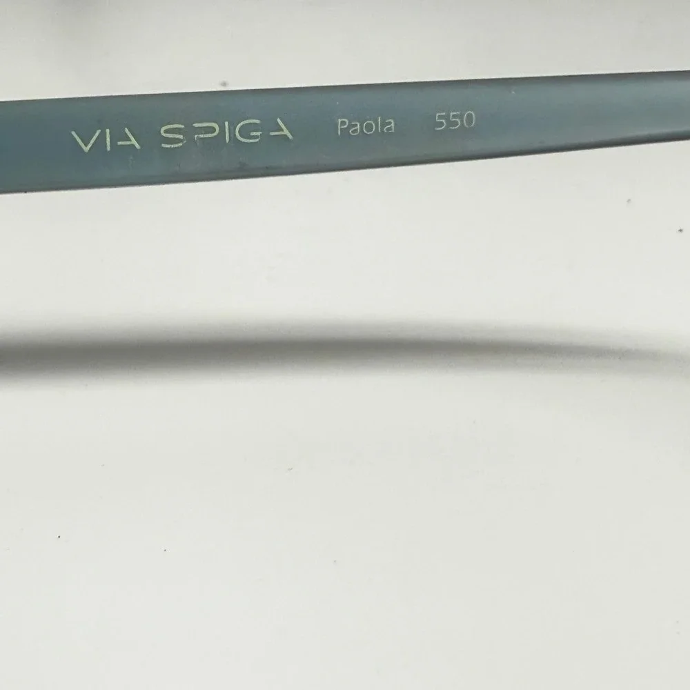 Via Spiga Paola 550 Sunglasses Tortoise Blue Square Frames Zyloware 140mm